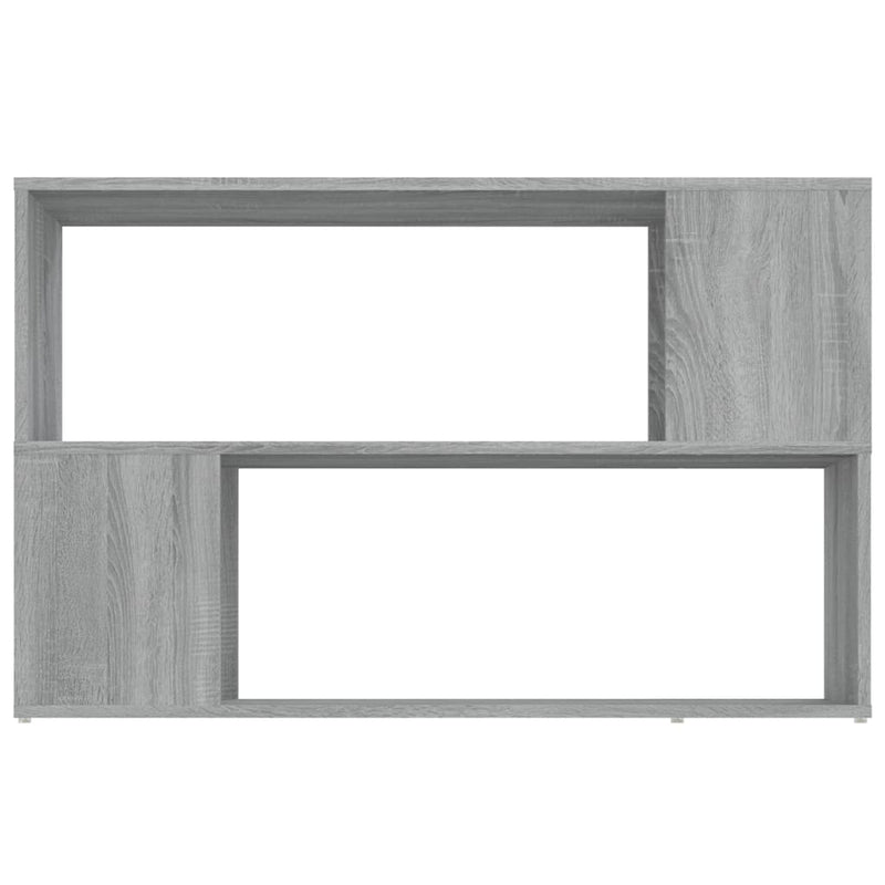 vidaXL szürke sonoma színű szerelt fa könyvszekrény 100x24x63 cm