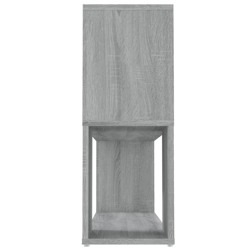 vidaXL szürke sonoma színű szerelt fa könyvszekrény 100x24x63 cm