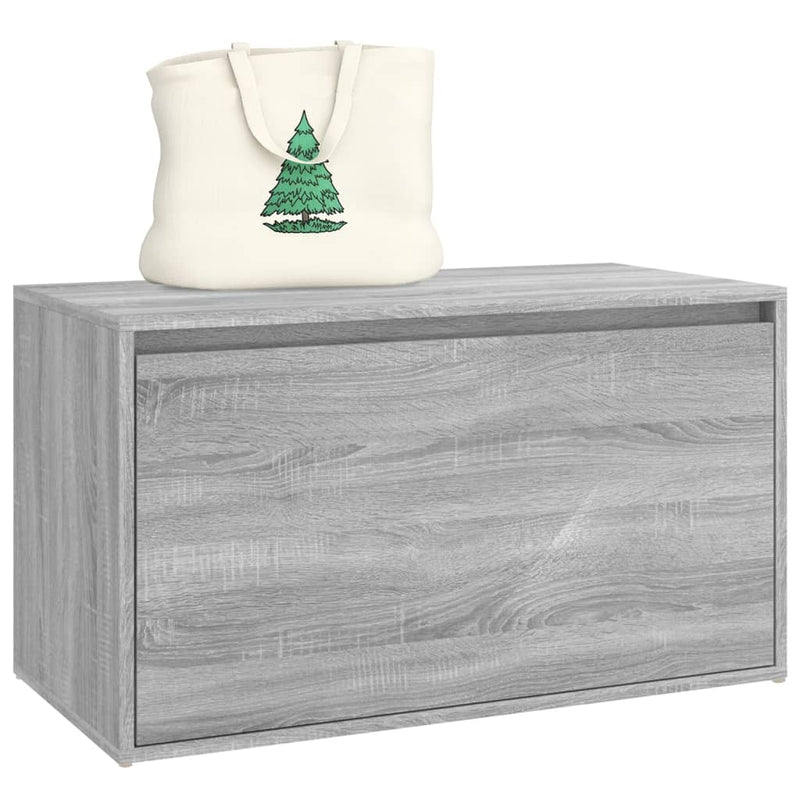 vidaXL szürke sonoma színű szerelt fa előszobapad 80 x 40 x 45 cm