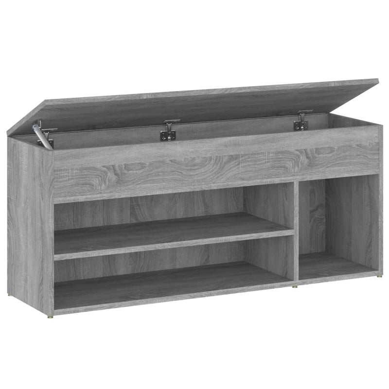 vidaXL szürke sonoma színű cipőtároló pad 105 x 30 x 45 cm