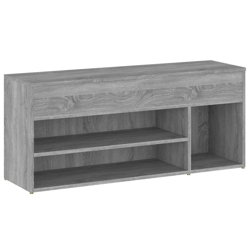 vidaXL szürke sonoma színű cipőtároló pad 105 x 30 x 45 cm
