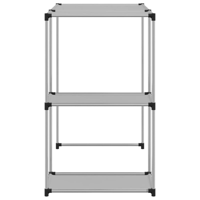 vidaXL 2 szintes szürke mosógép feletti tárolóállvány 87x55x90,5 cm