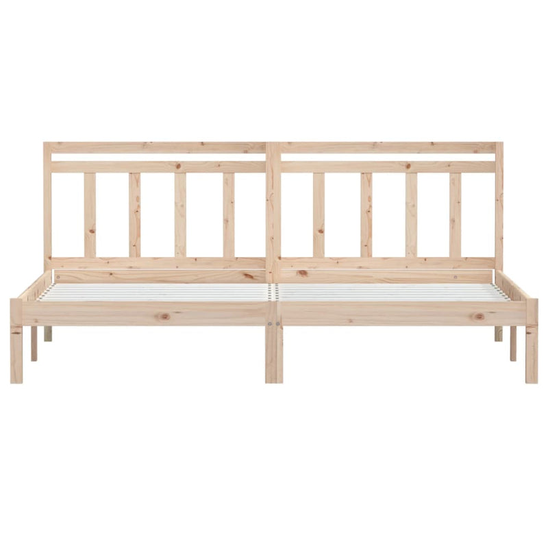 vidaXL tömör fenyőfa ágykeret 200 x 200 cm