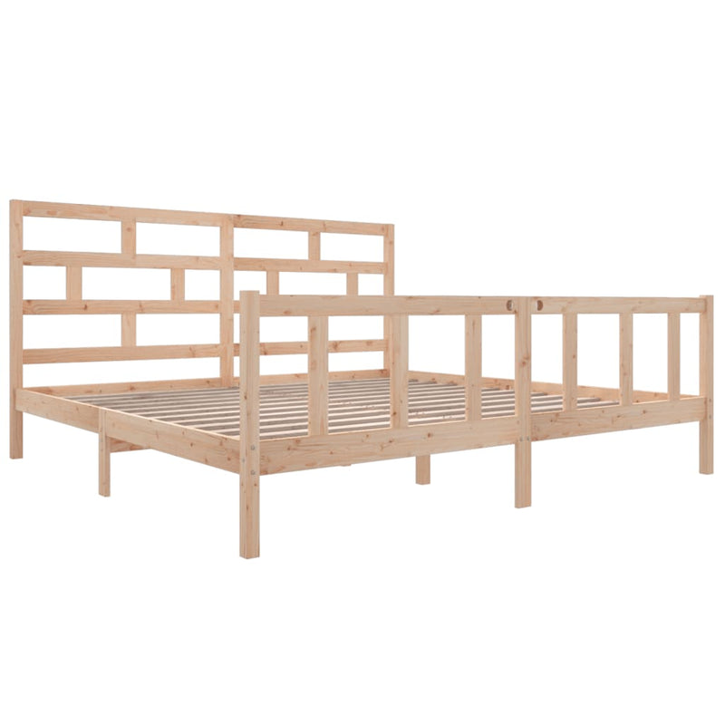 vidaXL tömör fa ágykeret 200 x 200 cm
