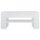 vidaXL fehér szerelt fa dohányzóasztal 102x55x45 cm