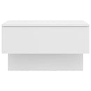 vidaXL 2 db magasfényű fehér falra szerelhető éjjeliszekrény