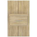 vidaXL sonoma tölgy színű falra szerelhető éjjeliszekrény