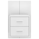 vidaXL fehér falra szerelhető éjjeliszekrény