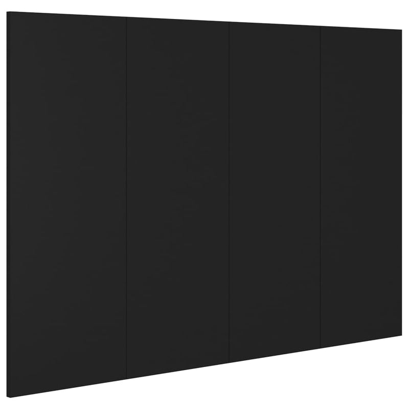 vidaXL fekete szerelt fa ágyfejtámla 120x1,5x80 cm