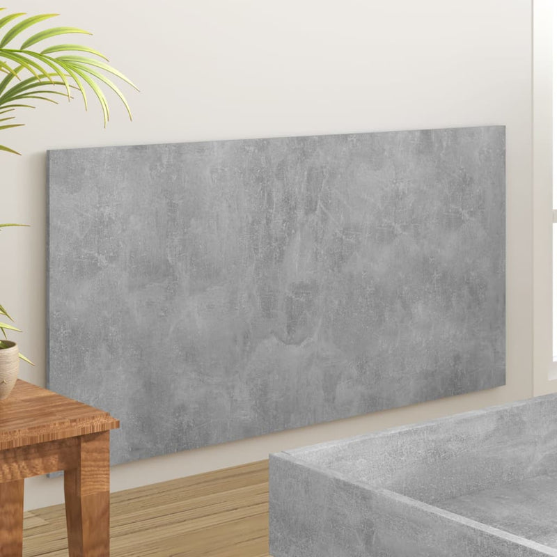 vidaXL betonszürke szerelt fa ágyfejtámla 160 x 1,5 x 80 cm