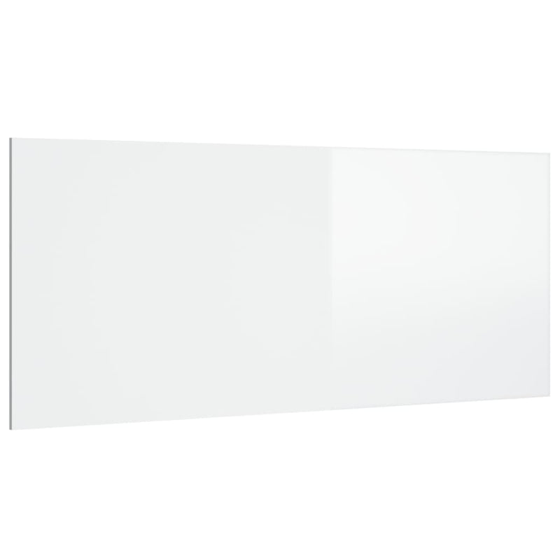 vidaXL magasfényű fehér szerelt fa ágyfejtámla 200 x 1,5 x 80 cm