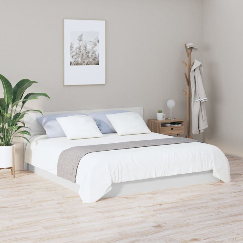 vidaXL magasfényű fehér szerelt fa ágyfejtámla 200 x 1,5 x 80 cm