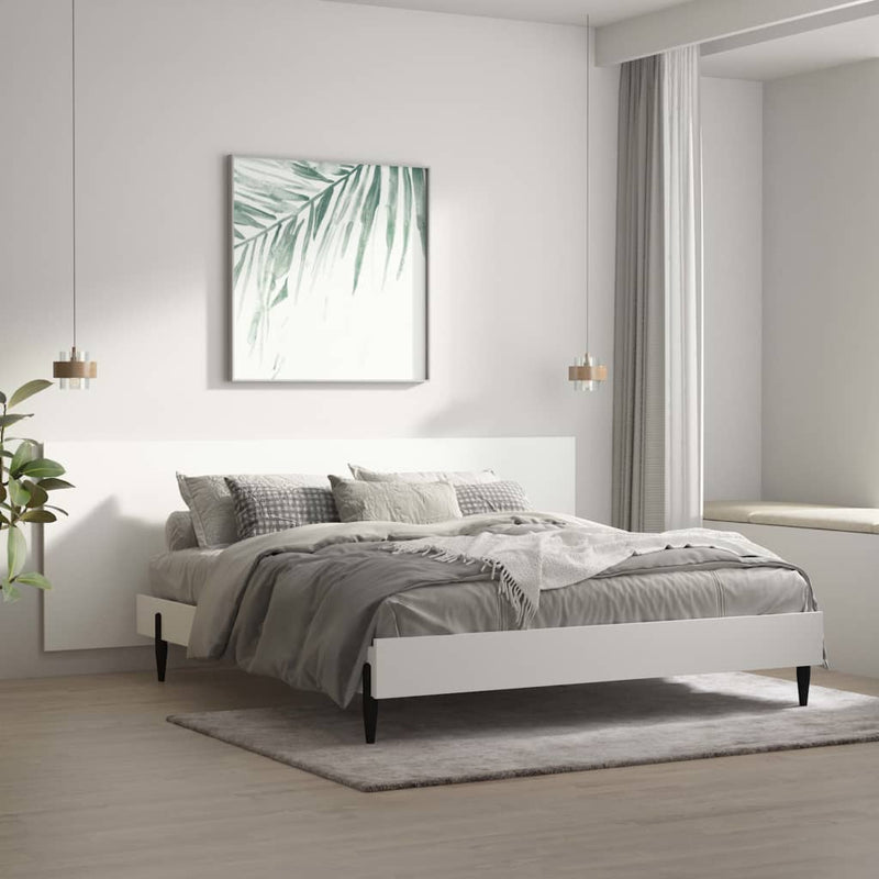 vidaXL fehér szerelt fa fali fejtámla 240 x 1,5 x 80 cm