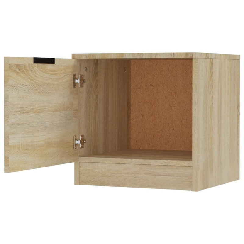 vidaXL 2 db sonoma tölgy színű éjjeliszekrény 40 x 39 x 40 cm