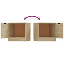 vidaXL 2 db sonoma tölgy színű éjjeliszekrény 40 x 39 x 40 cm