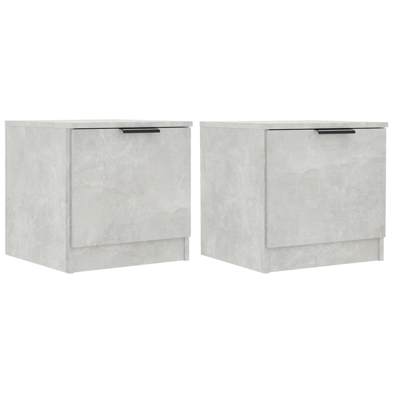 vidaXL 2 db betonszürke éjjeliszekrény 40 x 39 x 40 cm