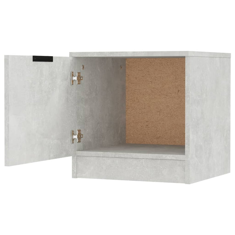 vidaXL 2 db betonszürke éjjeliszekrény 40 x 39 x 40 cm