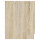 vidaXL 2 db sonoma-tölgyszínű szerelt fa éjjeliszekrény