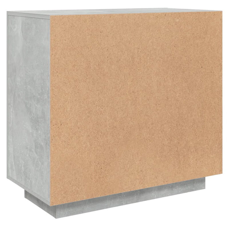 vidaXL betonszürke szerelt fa tálalóasztal 80 x 40 x 75 cm