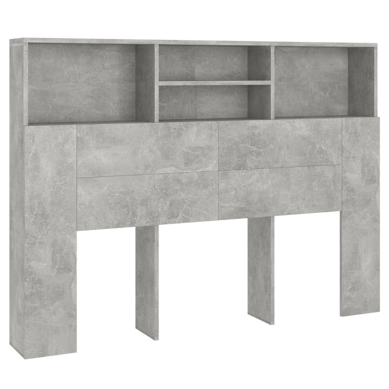 vidaXL betonszürke áthidaló szekrény 140 x 19 x 103,5 cm