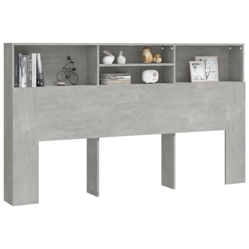 vidaXL betonszürke áthidaló szekrény 180 x 19 x 103,5 cm