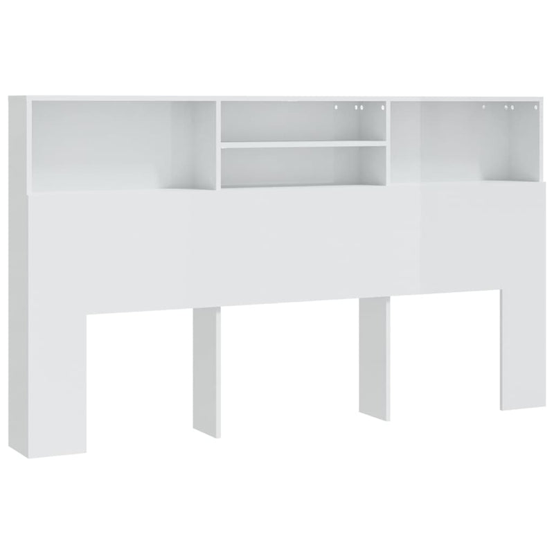 vidaXL magasfényű fehér áthidaló szekrény 180 x 19 x 103,5 cm