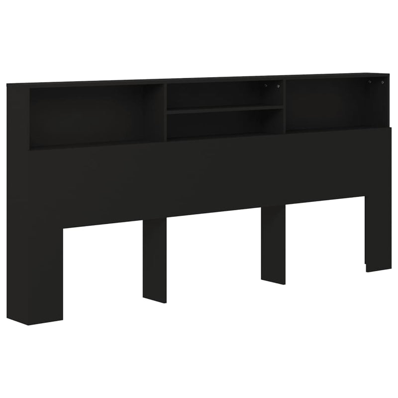 vidaXL fekete áthidaló szekrény 220 x 19 x 103,5 cm