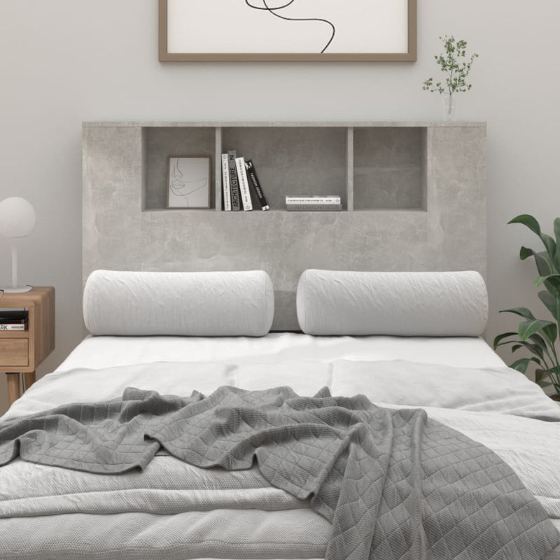vidaXL betonszürke áthidaló szekrény 120 x 18,5 x 102,5 cm
