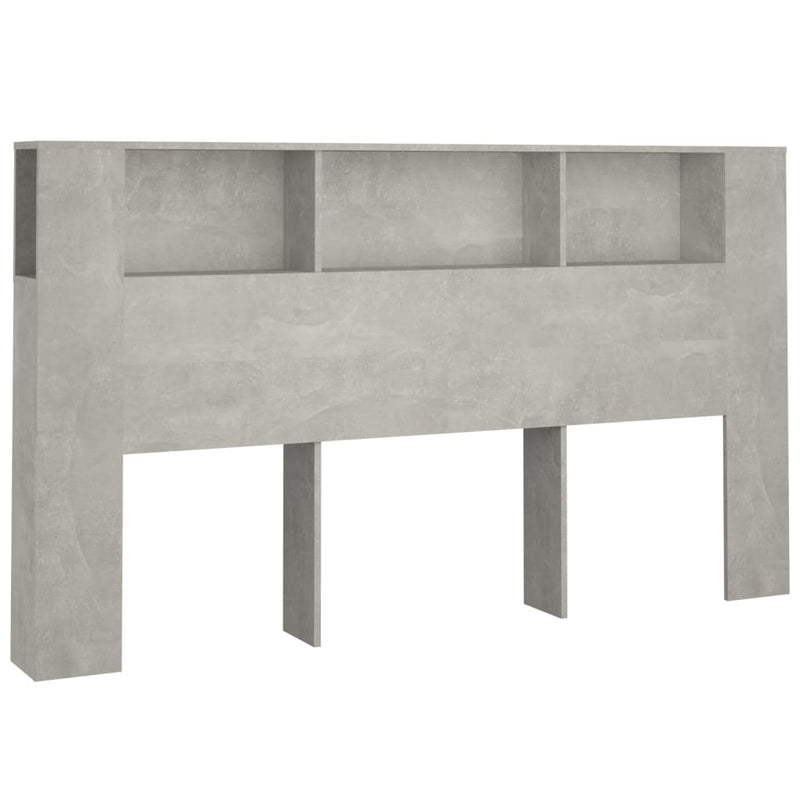 vidaXL betonszürke áthidaló szekrény 180x18,5x104,5 cm