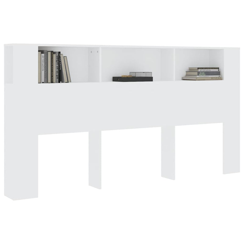 vidaXL fehér áthidaló szekrény 200x18,5x104,5 cm