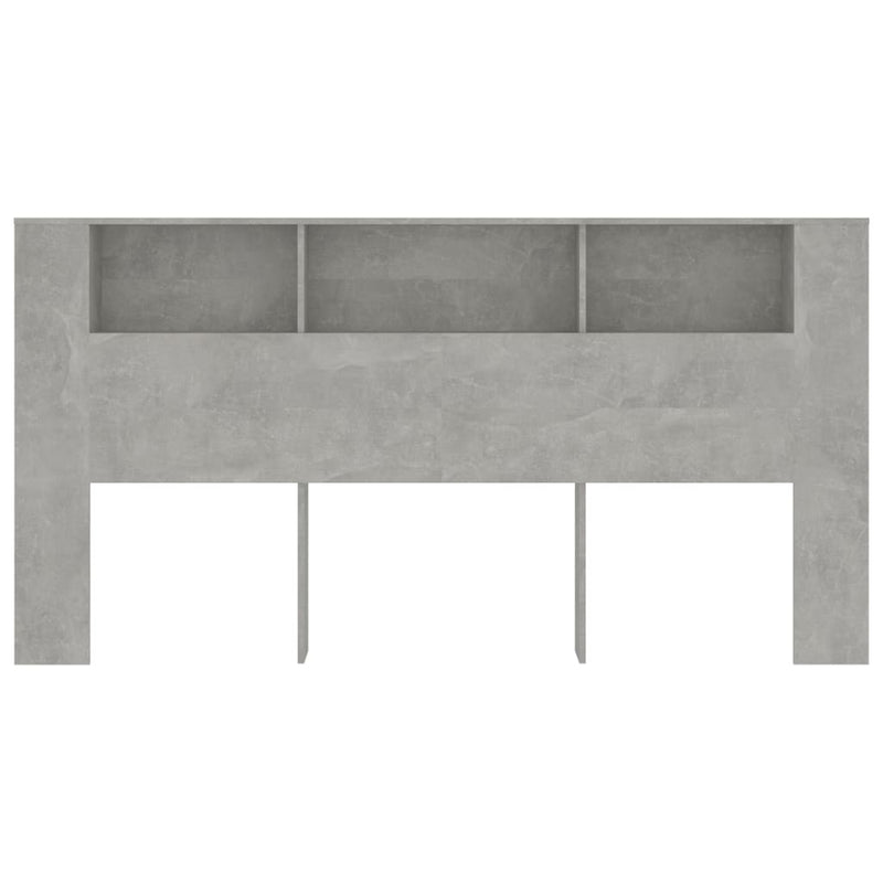 vidaXL betonszürke áthidaló szekrény 200x18,5x104,5 cm