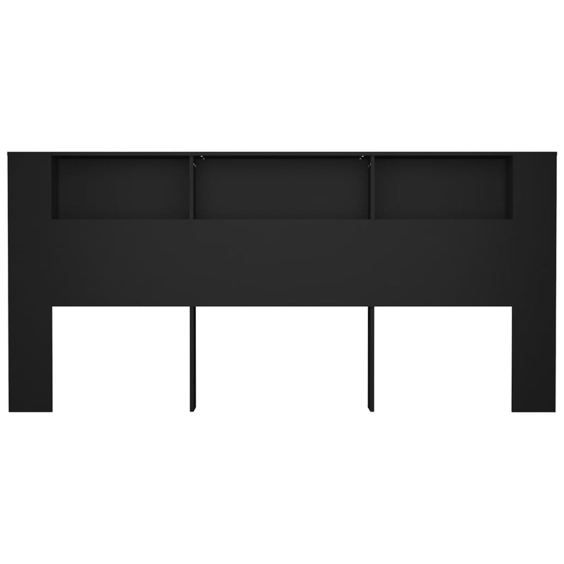 vidaXL fekete áthidaló szekrény 220x18,5x104,5cm