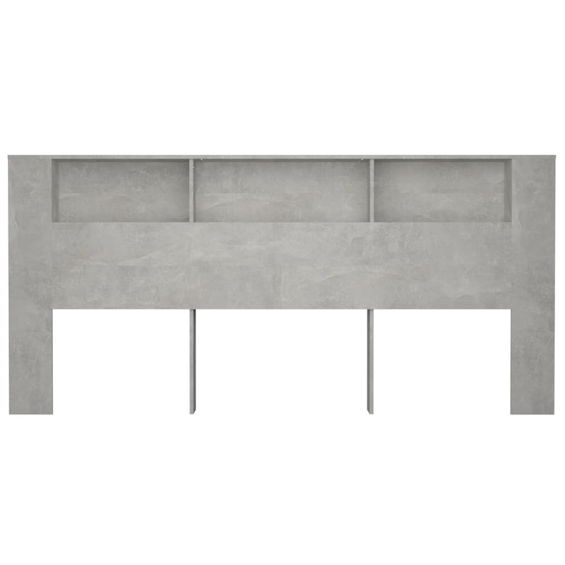 vidaXL betonszürke áthidaló szekrény 220x18,5x104,5 cm