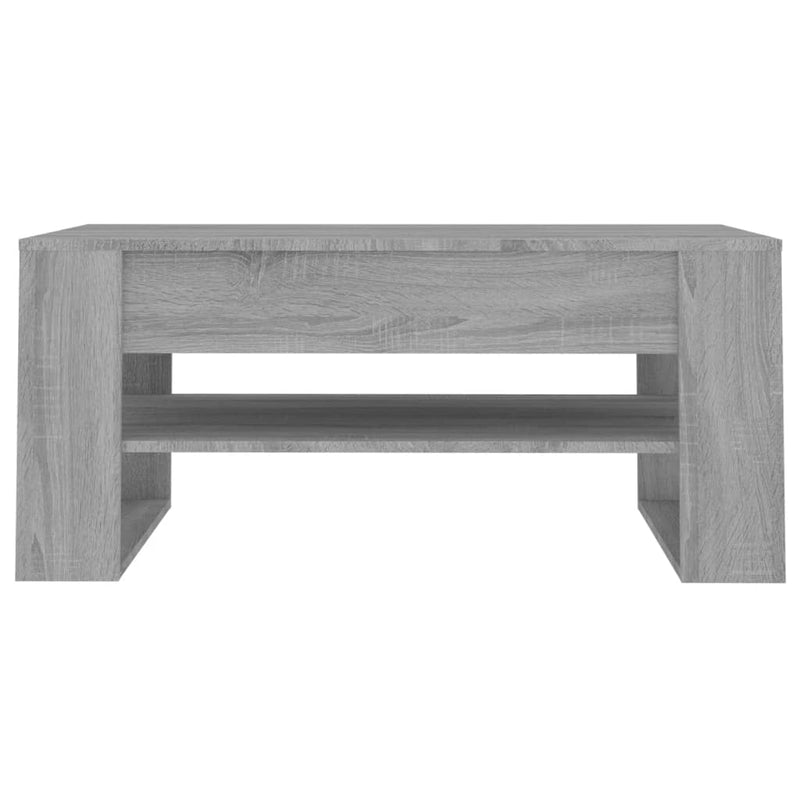 vidaXL szürke sonoma színű szerelt fa dohányzóasztal 102 x 55 x 45 cm