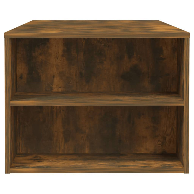 vidaXL füstös tölgy színű szerelt fa dohányzóasztal 102 x 55 x 42 cm