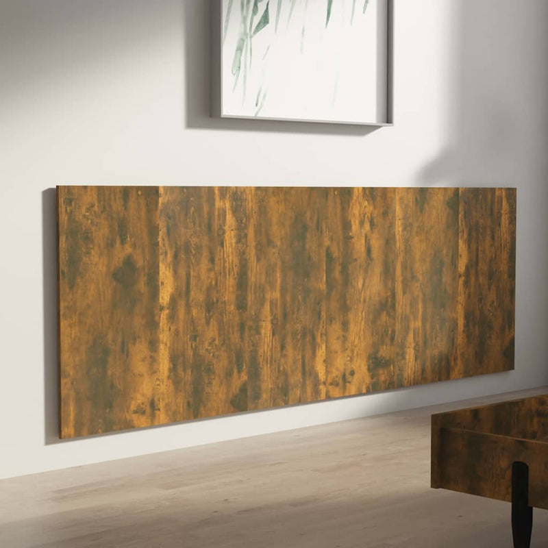 vidaXL füstös tölgy színű szerelt fali fejtámla 240 x 1,5 x 80 cm