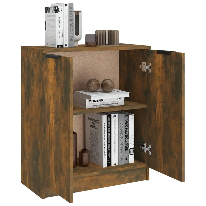 vidaXL füstös tölgy színű szerelt fa tálalószekrény 60 x 30 x 70 cm