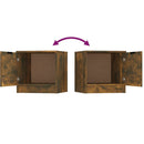 vidaXL 2 db füstös tölgy színű éjjeliszekrény 40 x 39 x 40 cm