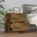 vidaXL 2 db füstös tölgy színű szerelt fa éjjeliszekrény