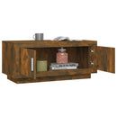 vidaXL füstös tölgy színű szerelt fa dohányzóasztal 102 x 50 x 45 cm