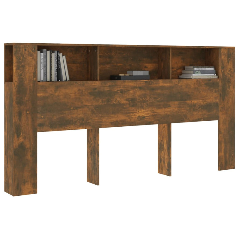 vidaXL füstös tölgy színű áthidalószekrény 200 x 18,5 x 104,5 cm