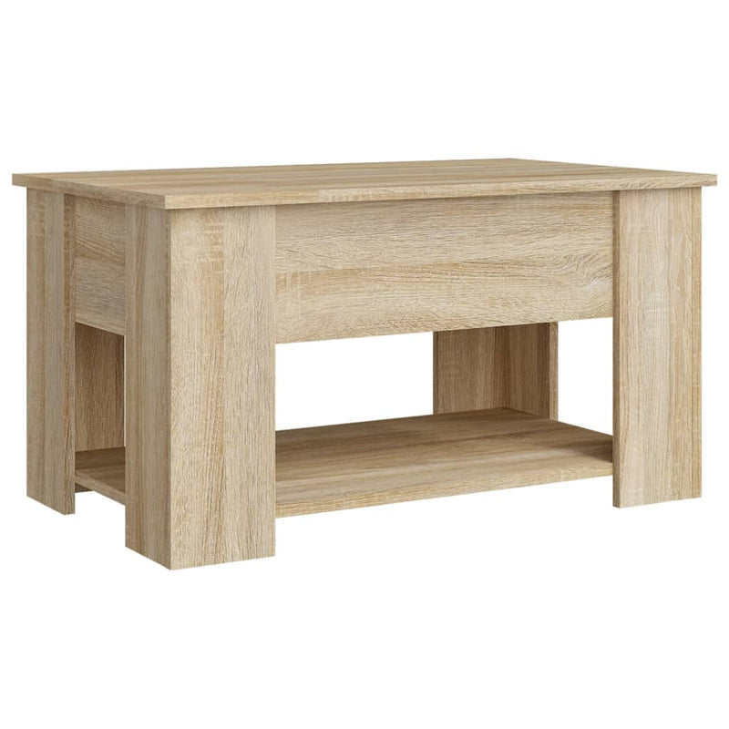 vidaXL sonoma tölgy színű szerelt fa dohányzóasztal 79x49x41 cm