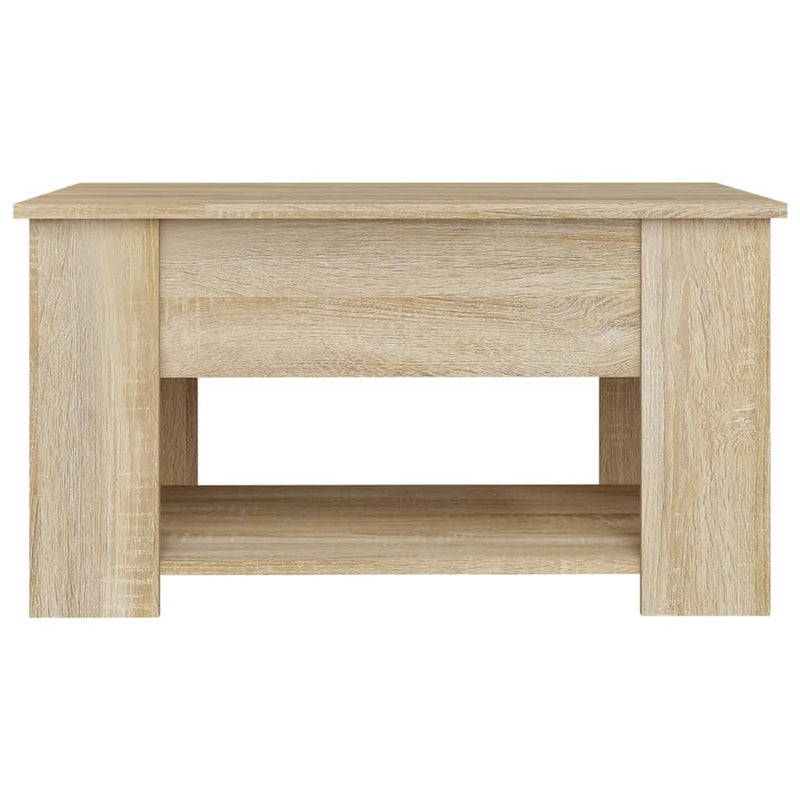 vidaXL sonoma tölgy színű szerelt fa dohányzóasztal 79x49x41 cm