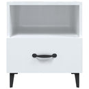 vidaXL 2 db magasfényű fehér szerelt fa éjjeliszekrény
