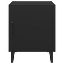 vidaXL 2 db fekete szerelt fa éjjeliszekrény