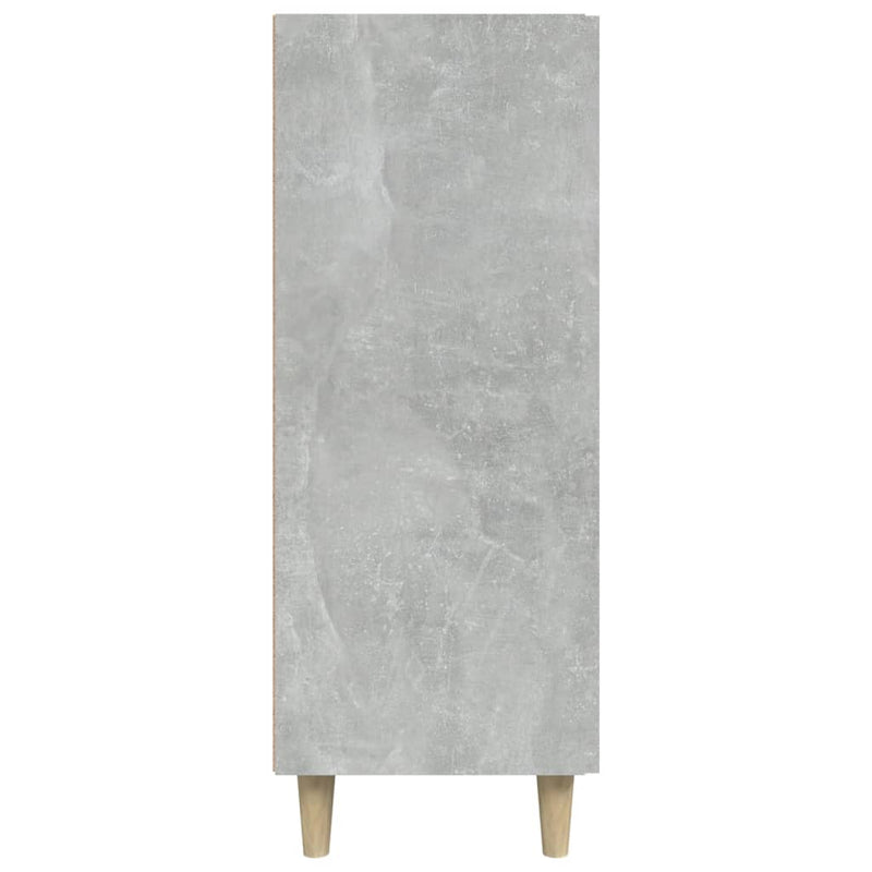 vidaXL betonszürke szerelt fa tálalószekrény 69,5 x 34 x 90 cm