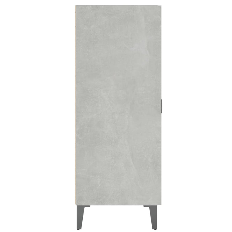 vidaXL betonszürke szerelt fa tálalószekrény 69,5 x 34 x 90 cm