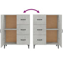 vidaXL betonszürke szerelt fa tálalószekrény 69,5 x 34 x 90 cm