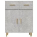 vidaXL betonszürke szerelt fa tálalóasztal 69,5 x 34 x 89 cm