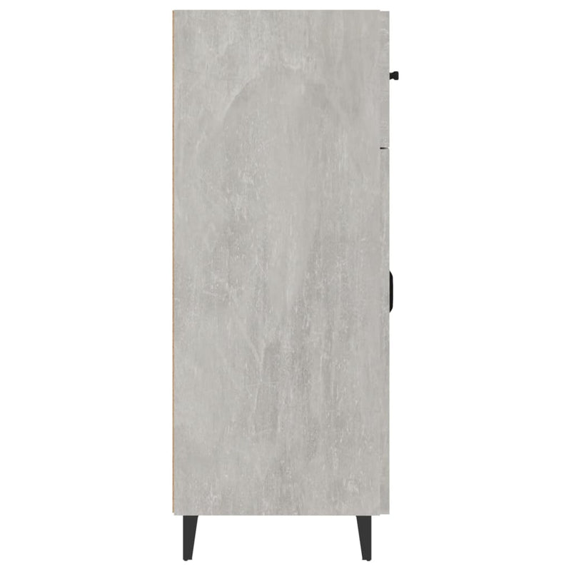 vidaXL betonszürke szerelt fa tálalószekrény 69,5 x 34 x 90 cm